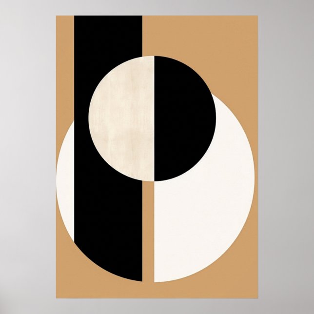 bauhaus, modernist, minimal, geometric, abstract,  poster (Front)
