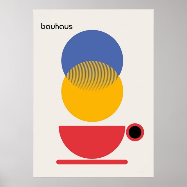 bauhaus, modernist, minimal, geometric, abstract,  poster (Front)