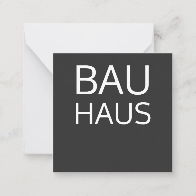 Bauhaus Note Card (Front)