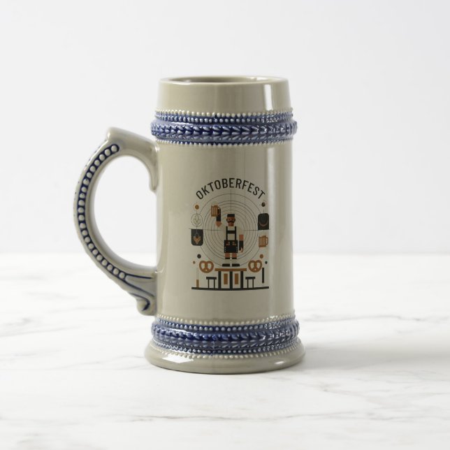 Bauhaus Oktoberfest Beer Stein (Left)