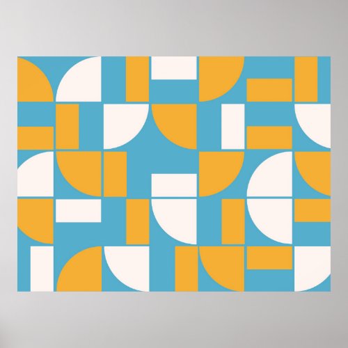 Bauhaus Pattern 03 Throw Pillow Magnet Fleece Blan Poster