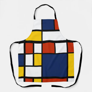 bauhaus pattern abstract geometric art painting mo apron