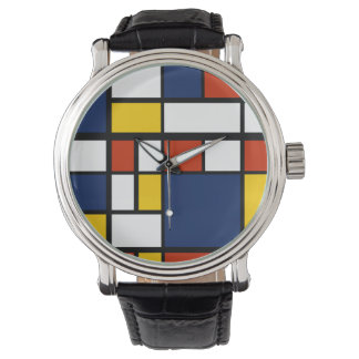 bauhaus pattern abstract geometric art painting mo watch