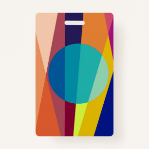 Bauhaus pattern badge