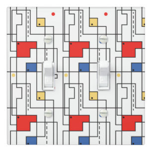 Bauhaus Pattern Light Switch Cover
