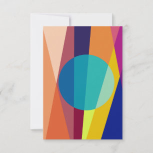 Bauhaus pattern thank you card