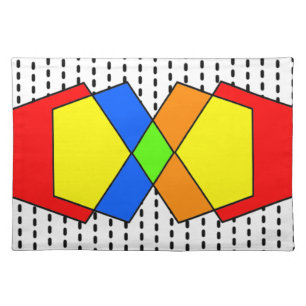 Bauhaus Pentagons Cloth Placemat