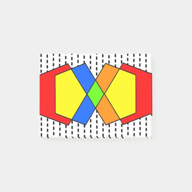 Bauhaus Pentagons  Post-it Notes (Front)