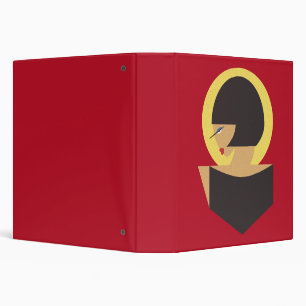 Bauhaus portrait 3 ring binder