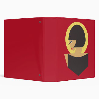 Bauhaus portrait 3 ring binder