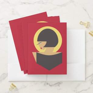 Bauhaus portrait pocket folder