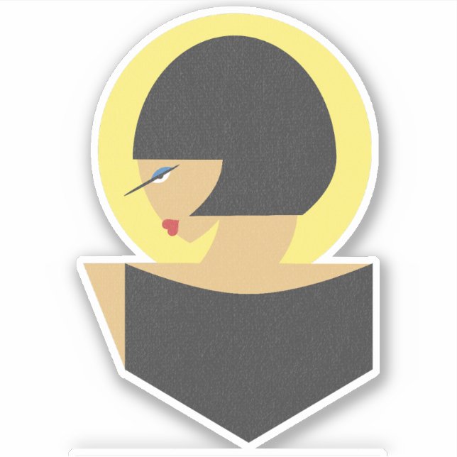 Bauhaus portrait sticker (Front)