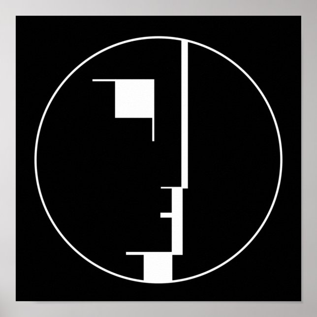 Bauhaus Poster, emblem face Poster (Front)