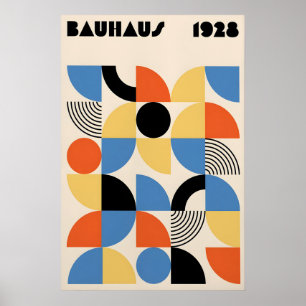 Bauhaus Poster Geometric Mid-Century Modern Art
