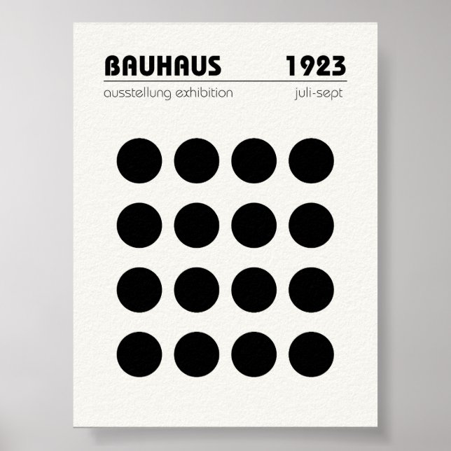 Bauhaus Poster Wall Art (Front)