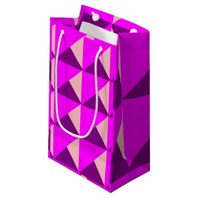 Bauhaus Quilt  Small Gift Bag (Front Angled)