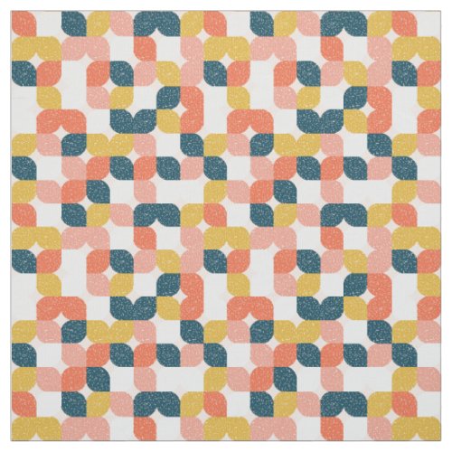 Bauhaus Retro Geometric Pattern Fabric