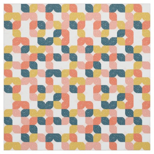 Bauhaus Retro Geometric Pattern Fabric