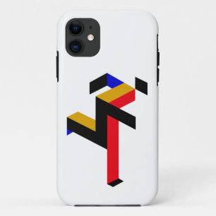 Bauhaus Running Man Poster iPhone 11 Case