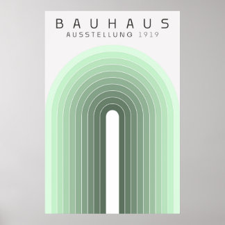 Bauhaus Sage Green Poster
