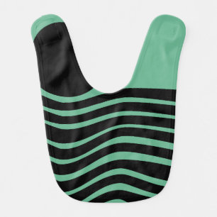 Bauhaus Seafoam Green Abstract Baby Bib