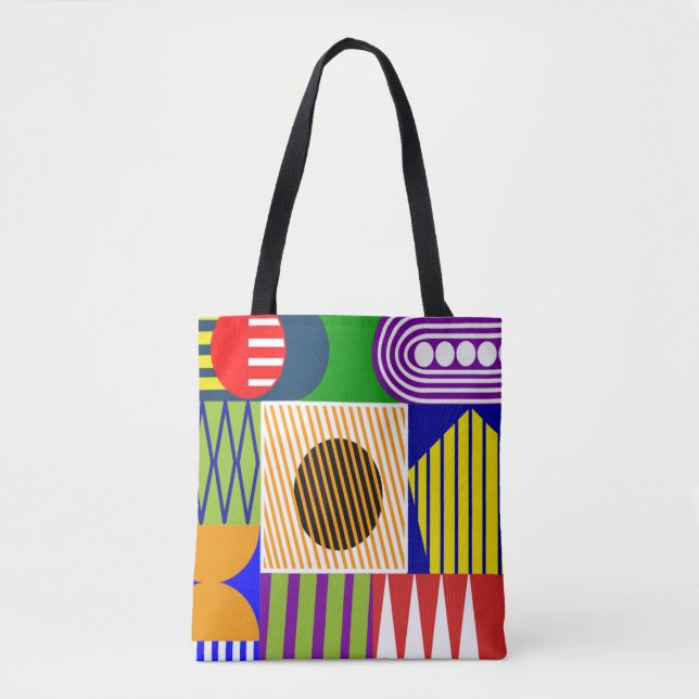 Bauhaus Shape Collage  Tote Bag (Front)