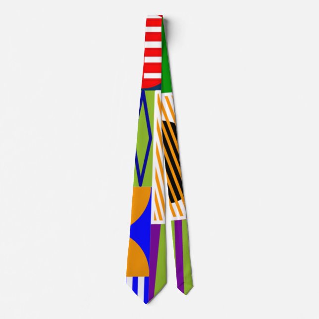 Bauhaus Shapes Neck Tie (Front)