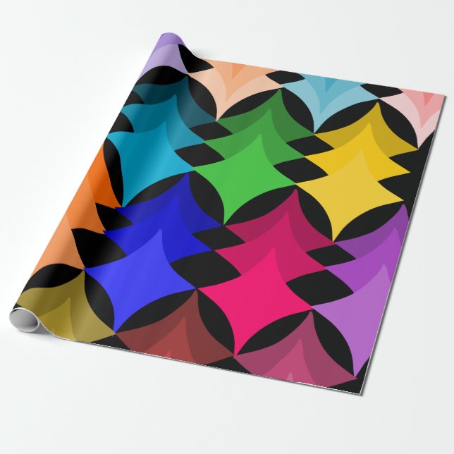 Bauhaus Shapes  Wrapping Paper (Unrolled)