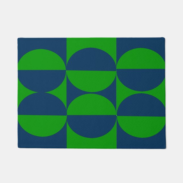 Bauhaus Squares and Circles Doormat (Front)