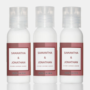 Bauhaus Striped Custom Wedding Party Favor Hand Lotion