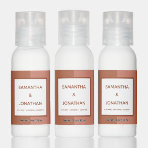 Bauhaus Striped Custom Wedding Party Favor Hand Lotion