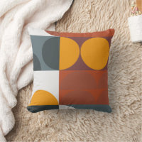 Bauhaus Style Gray, Gold, Brown, Teal