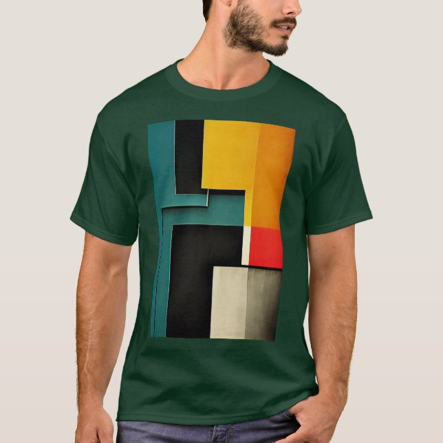 Bauhaus style illustrated T-Shirt (Front)