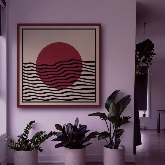 Bauhaus Style Sunset  Framed Art (Creator Uploaded)