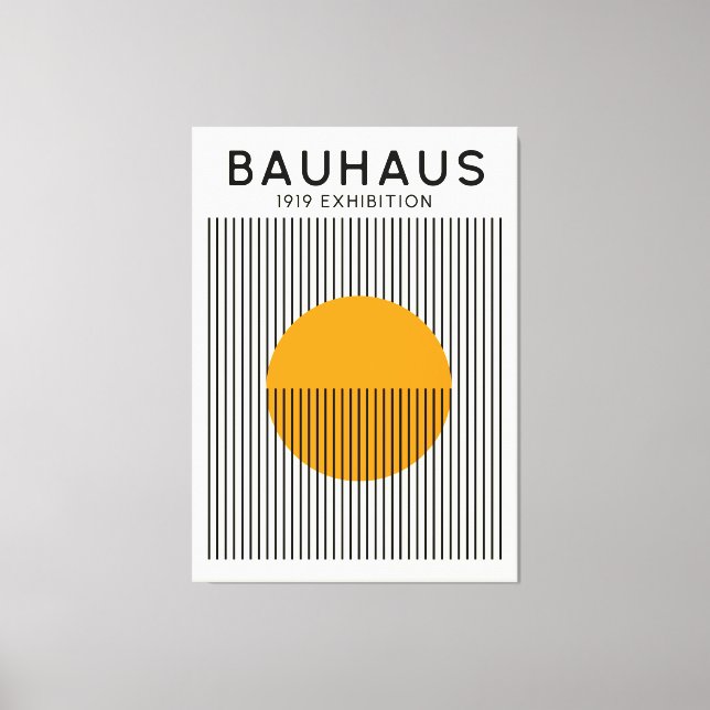 Bauhaus Sun Lines Poster Mid-Century Print (Front)