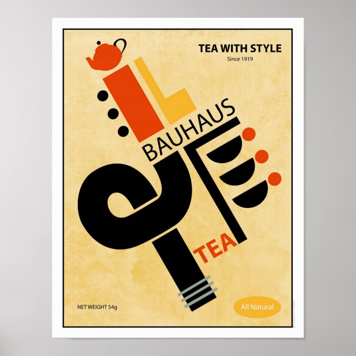 Bauhaus Tea Poster