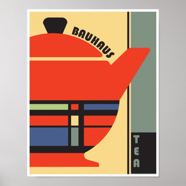 Bauhaus Tea Pot 1 Poster (Front)