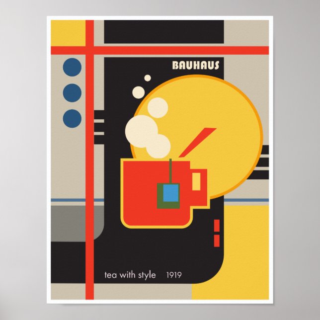 Bauhaus Tea Style Poster (Front)