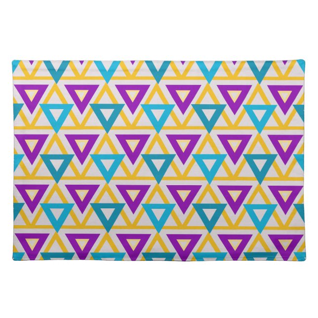 Bauhaus Triangle Mesh  Cloth Placemat (Front)