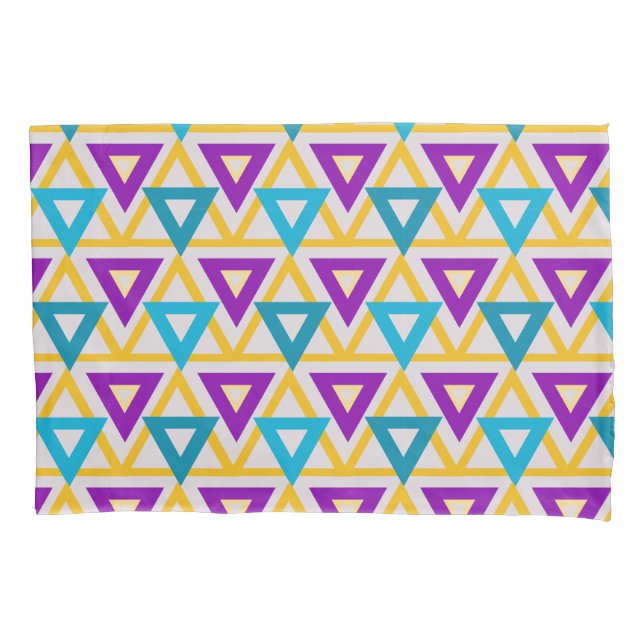 Bauhaus Triangle Mesh  Pillow Case (Front)