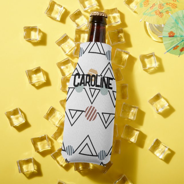 Bauhaus Triangles  Bottle Cooler (In Situ Summer)