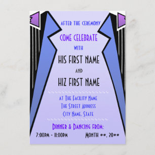 Bauhaus Tuxedo - LBV (Reception) Invitation