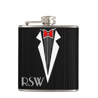Bauhaus Tuxedo (Personalized) Flask