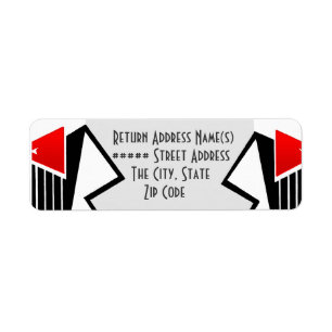 Bauhaus Tuxedo (Return Address) Label