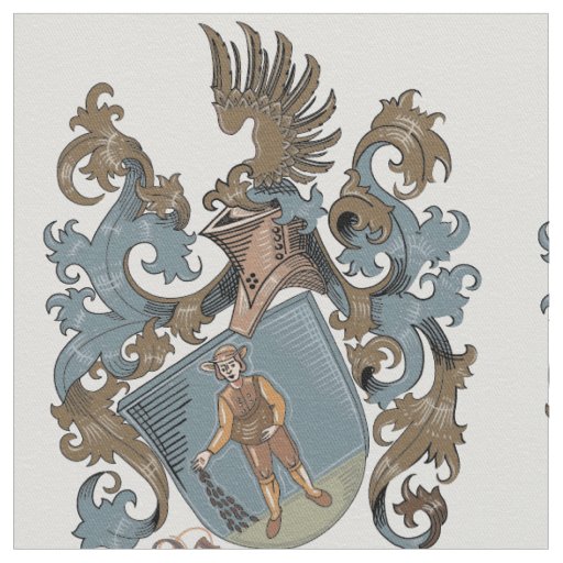 Baumann Family Crest Patterned Fabric