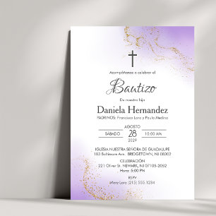 Bautizo Invitacion  Catholic Baptism Christening Invitation
