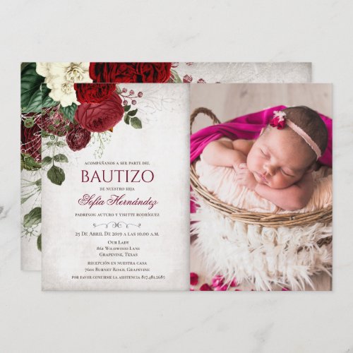 Bautizo Invitacione De bautizo Baptism Invitation