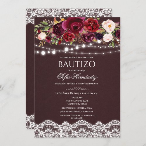 Bautizo Invitation Bautizo Invitacione De Bautizo