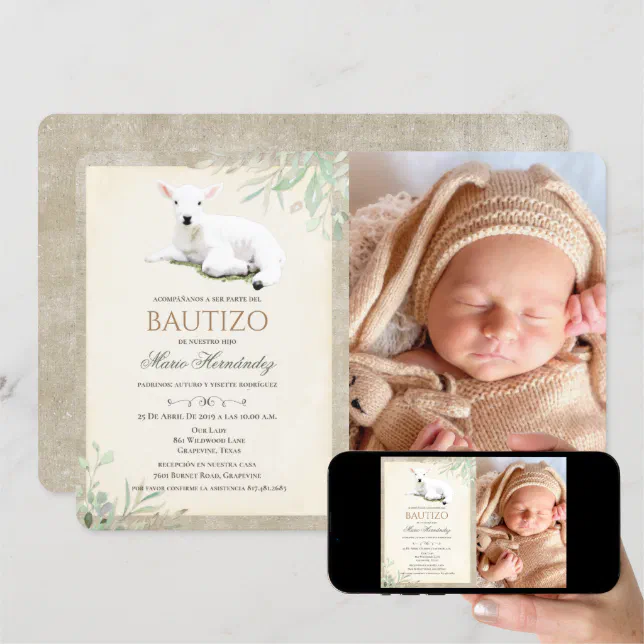 Bautizo Niño Invitacione De bautizo Niño Baptism Invitation | Zazzle