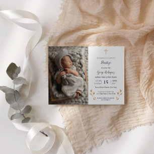 Bautizo Niño Invitacione De bautizo Niño Baptism Invitation